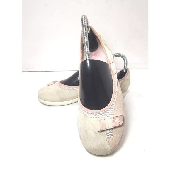 TKS Other - EUC TKS Pink Suede Mesh Sport Casual Maggie 562‎ Ballerina Fats Sz 6 Girls Shoes